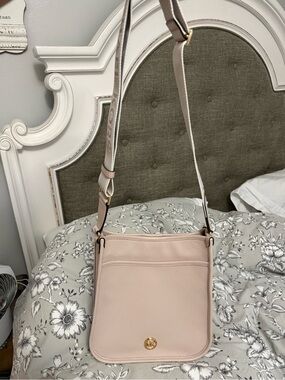 Michael Kors Luisa  north south Large Messenger soft pink NWT